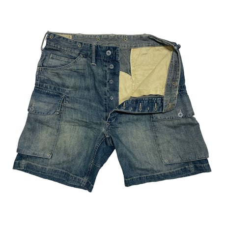RRL RALPHLAUREN　"INDIGO DENIM CARGO" SHORTS