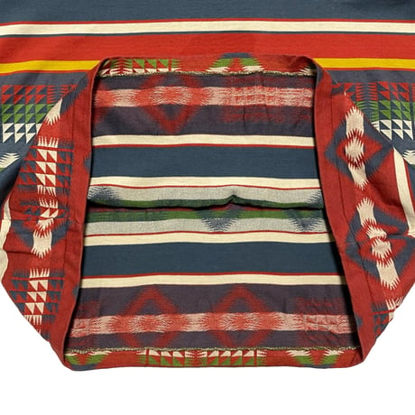 RRL RALPHLAUREN　"INDIAN PATTERN" S/S POCKET TEE (RED)