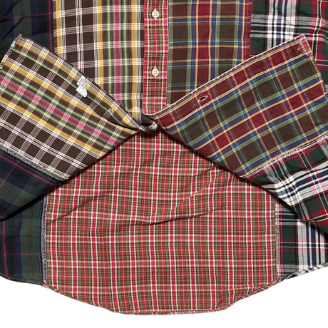 RALPHLAUREN　"PATCHWORK" BUTTONDOWN SHIRT
