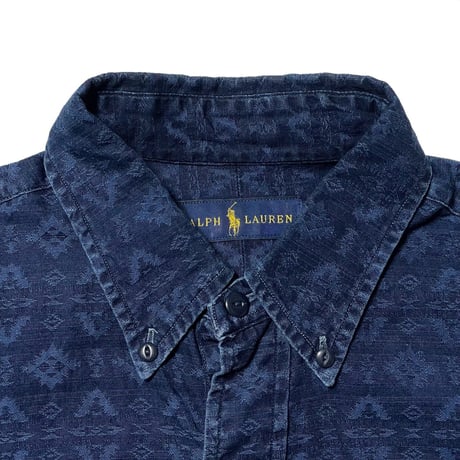 RALPHLAUREN　"INDIGO" BUTTON DOWN SHIRT