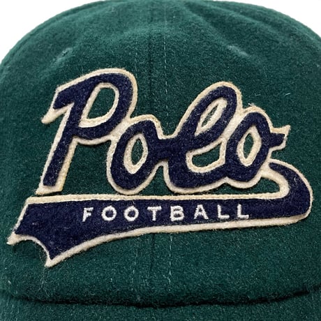 POLO RALPHLAUREN　"SCRIPT LOGO" MELTON BASEBALL CAP