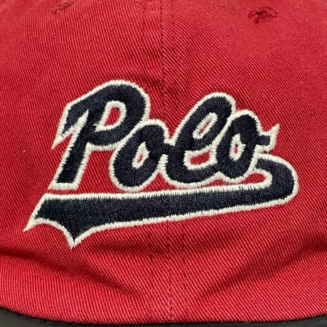 POLO SPORT RALPHLAUREN　"SCRIPT LOGO" LEATHER BILL CAP