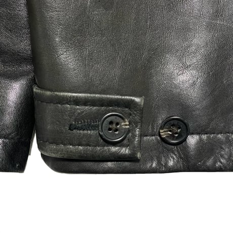 POLO RALPHLAUREN　 "BLACK" LEATHER JACKET