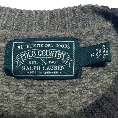 POLO COUNTRY RALPHLAUREN　"CAMOUFLAGE" SWEATER