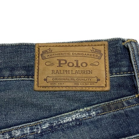 POLO RALPHLAUREN　"DAMAGE DENIM" SHORTS