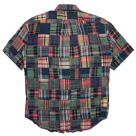 RALPHLAUREN　"PATCH WORK" S/S BUTTON DOWN SHIRT