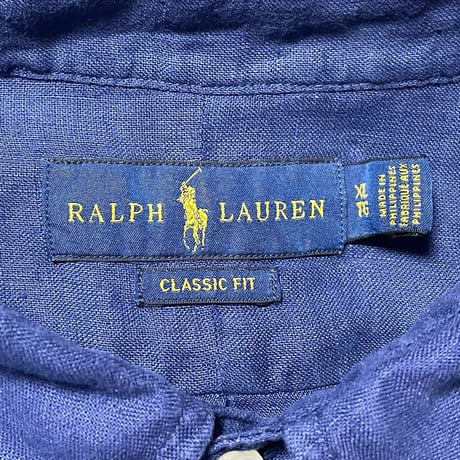 RALPHLAUREN　"GRADATION" LINEN SHIRT