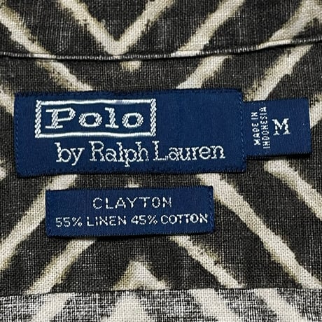 POLO RALPHLAUREN　"CLAYTON" OPEN COLLAR SHIRT