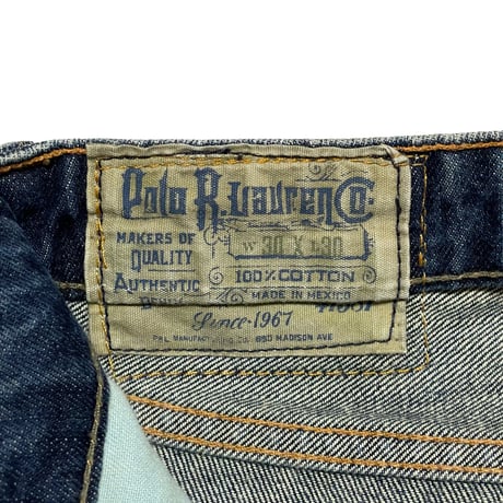 POLO RALPHLAUREN　"650 STRAIGHT" DENIM PANTS