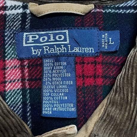 POLO RALPHLAUREN　"CORDUROY COLLAR" HUNTING JACKET