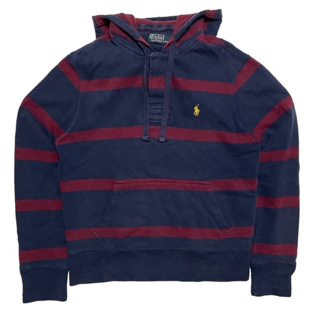 POLO RALPHLAUREN　"BORDER" HOODIE (NAVY)