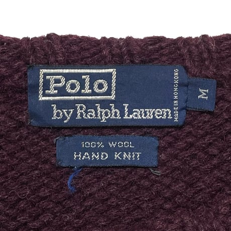 POLO RALPHLAUREN　"DUCK HUNT" BURGUNDY SWEATER