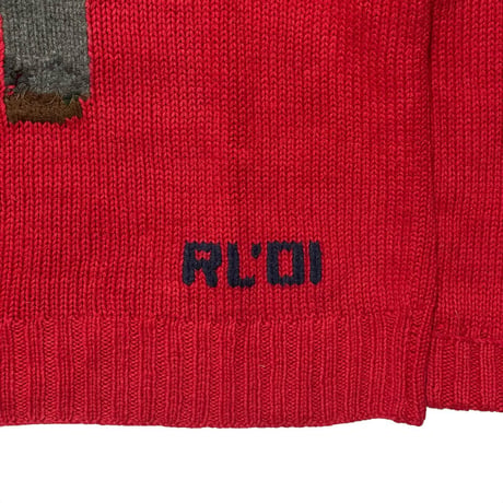 POLO RALPHLAUREN　"HANDKNIT" POLO BEAR SWEATER