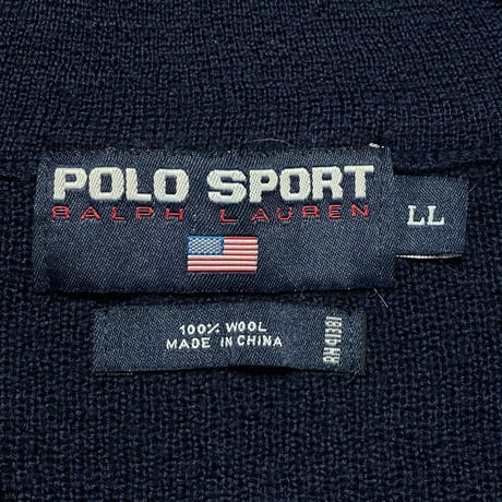 POLO SPORT RALPHLAUREN　"WOOL 100%" HARF-ZIP SWETER
