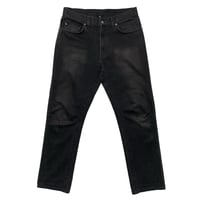 POLO RALPHLAUREN　"LEATHER TAG" BLACK DENIM