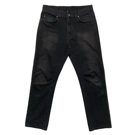 POLO RALPHLAUREN　"LEATHER TAG" BLACK DENIM