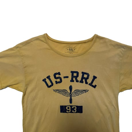 RRL　"VINTAGE WASH TEE" S/S TEE (YELLOW)