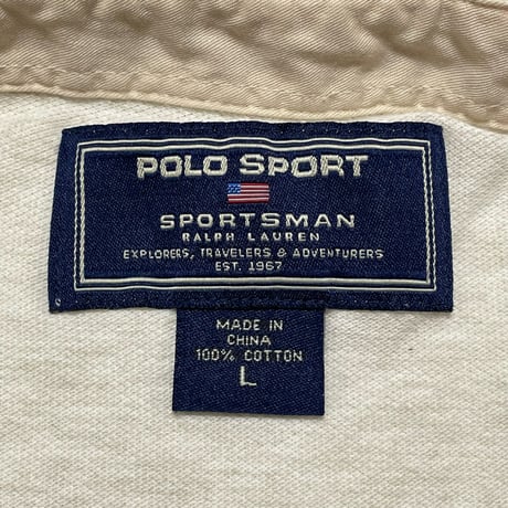 POLO RALPHLAUREN　"NATURAL" POLO SHIRT