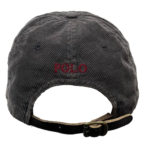 POLO COUNTRY RALPHLAUREN　"LOGO TAG" CORDUROY BASEBALL CAP