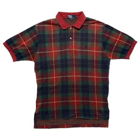 POLO RALPHLAUREN　"PLAID" POLO SHIRT/アメリカ製