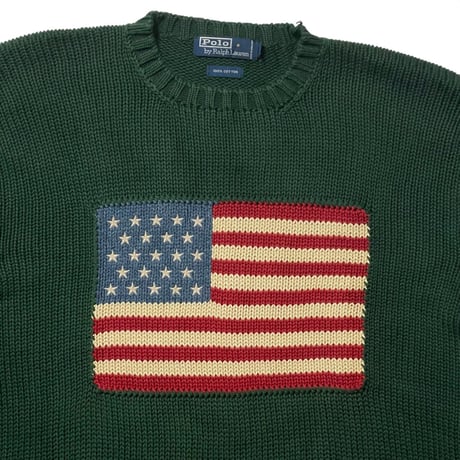 POLO RALPHLAUREN　"STARS AND STRIPES" SWEATER (VINTAGE)