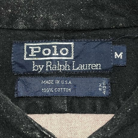POLO RALPHLAUREN　"80s vintage" FLANNEL SHIRT.アメリカ製