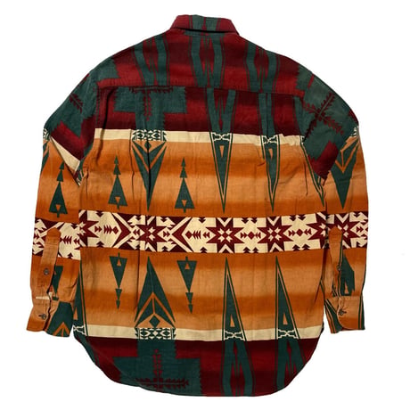 RALPHLAUREN　"NATIVE PATTERN" DOUBLE POCKET SHIRT