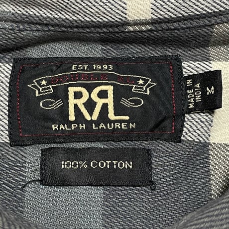 RRL RALPHLAUREN　"PLAID" FLANNEL SHIRT