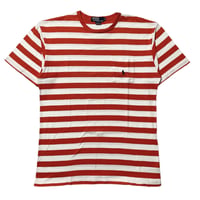 POLO RALPHLAUREN　"MADE IN USA" HORIZONTAL STRIPES POCKET S/S Tee