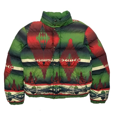 POLO RALPHLAUREN　 "NATIVE PATTERN" DOWN JACKET(M)
