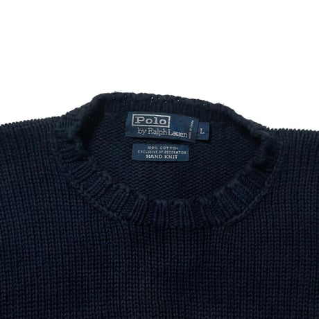 POLO RALPHLAUREN　"POLO BEAR" HAND KNIT SWEATER
