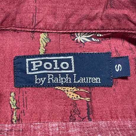 POLO RALPHLAUREN　"SAFARI" OPEN COLLAR SHIRT