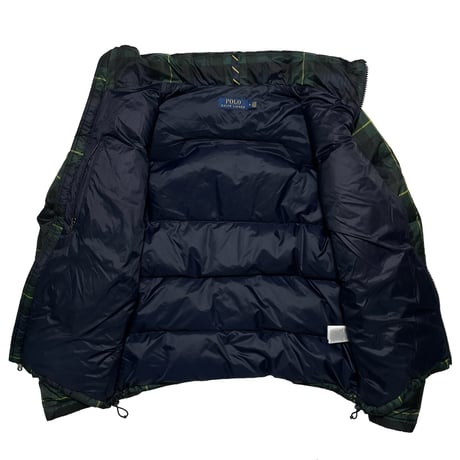 POLO RALPHLAUREN　"BLACK WATCK" DOWN JACKET