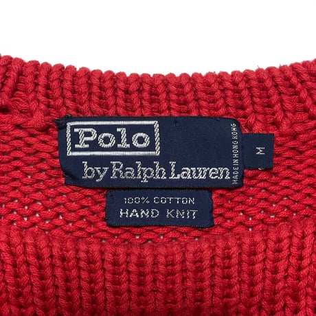 POLO RALPHLAUREN　"90s VINTAGE" HAND KNIT SWEATER