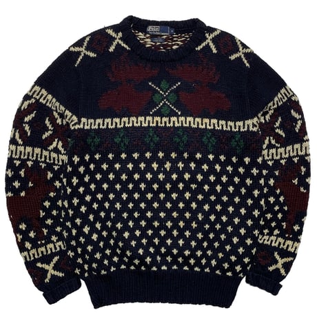 POLO RALPHLAUREN　"REINDEER" SWEATER