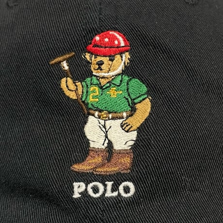 POLO RALPHLAUREN　"POLO BEAR" 6-PANEL CAP (BLACK)