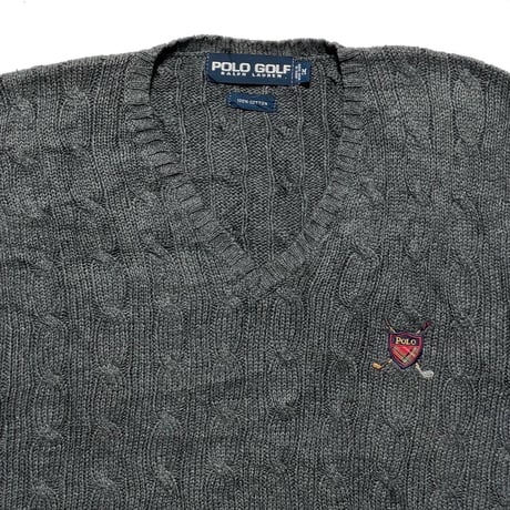 POLO GOLF RALPHLAUREN　"SHIELD" VEST SWEATER