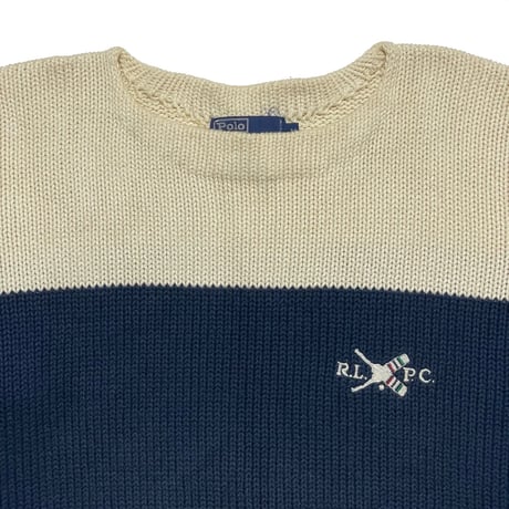 POLO RALPHLAUREN　"BODERLINE" SWEATER
