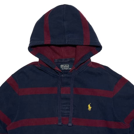 POLO RALPHLAUREN　"BORDER" HOODIE (NAVY)