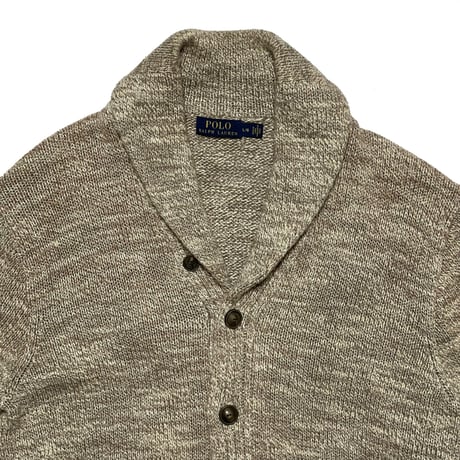 POLO RALPHLAUREN　 "GREY BEIGE" CARDIGAN