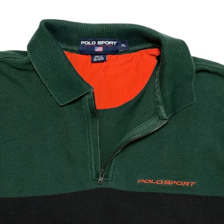 POLO SPORT RALPHLAUREN　"HARF-ZIP" RUGBY SHIRT