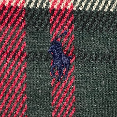 POLO RALPHLAUREN　"CHECKED" RUGBY SHIRT