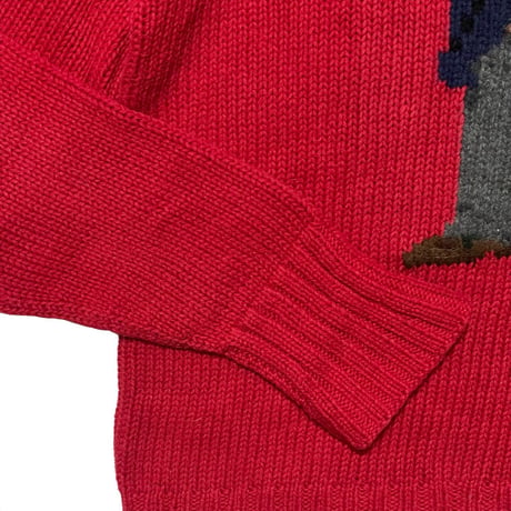 POLO RALPHLAUREN　"HANDKNIT" POLO BEAR SWEATER