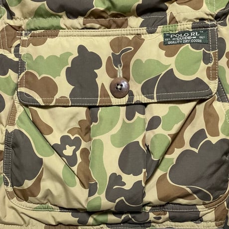 POLO RALPHLAUREN　"BUTTON FLY" DOWN JACKET