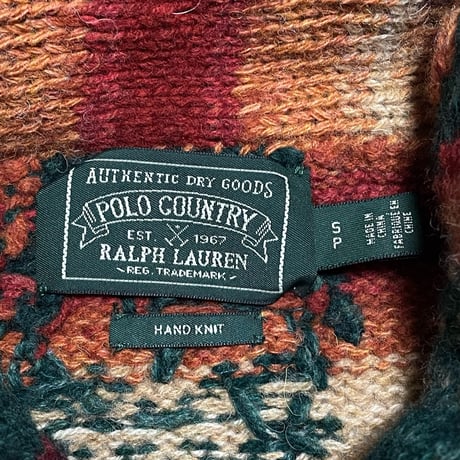 POLO COUNTRY RALPHLAUREN　"DEAD STOCK" CARDIGAN