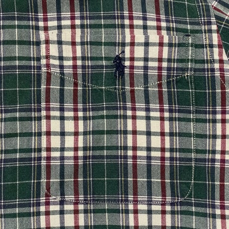 POLO SPORT RALPHLAUREN　"CHECKED" S/S BUTTONDOWN SHIRT