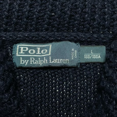 POLO RALPHLAUREN　"USA FLAG" SHAWL COLLAR SWEATER