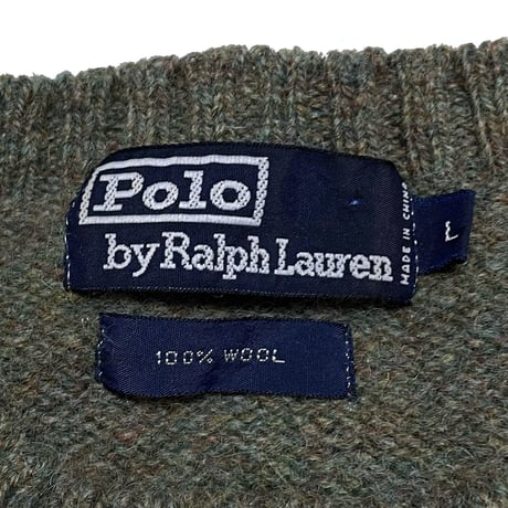 POLO RALPHLAUREN　"POLO BEAR" WOOL SWEATER