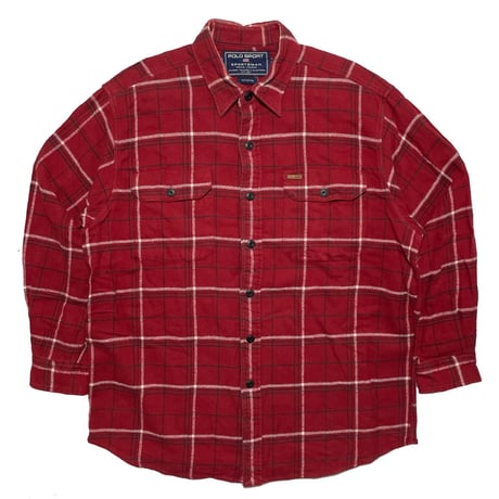 POLO SPORT RALPHLAUREN　"RED CHECK" FLANNEL SHIRT