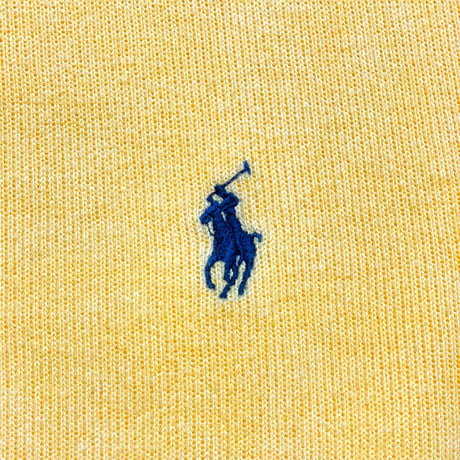 1POLO RALPHLAUREN　 "HARF-ZIP" SWEAT SHIRT (YELLOW)